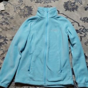 Columbia fleece bright light blue small